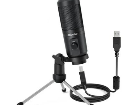 Maonocaster AU-PM461TR USB Gaming Microphone with Mic Gain - Black on Sale