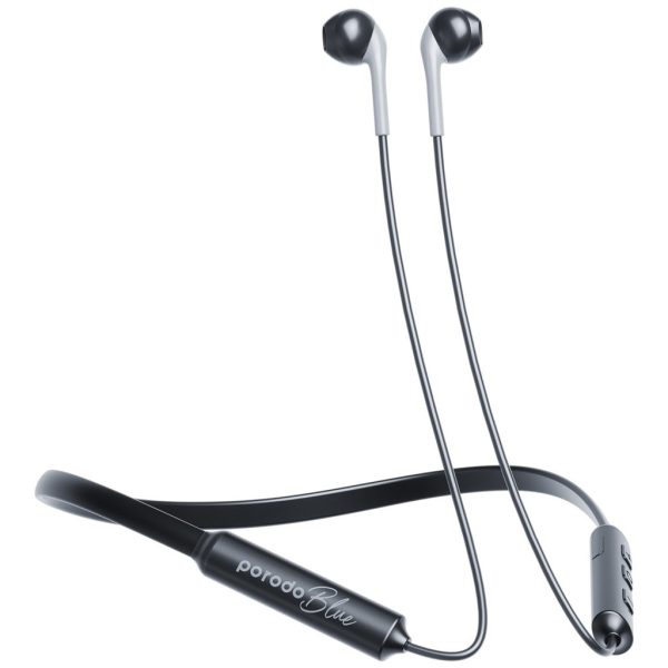 Porodo Blue ENC Neckband Apple Buds Earphones - Black For Cheap