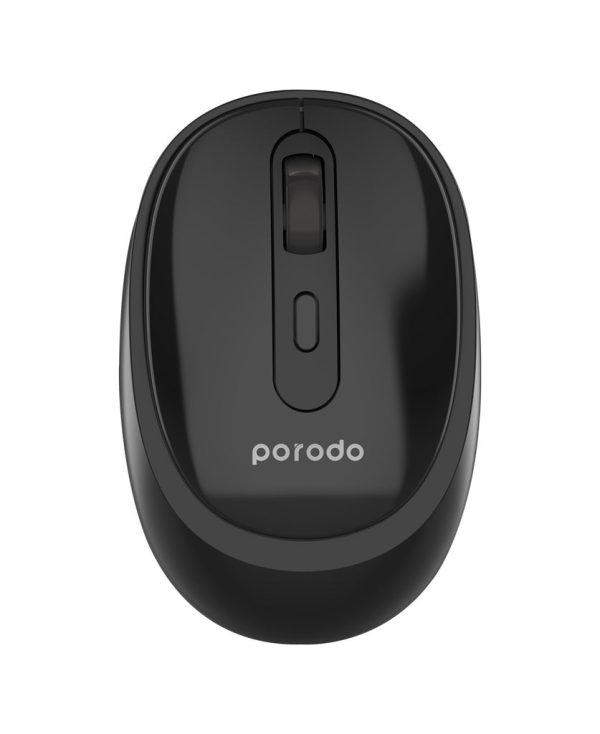 Porodo Wireless 2.4G+BT Keyboard with Mouse - Black For Sale