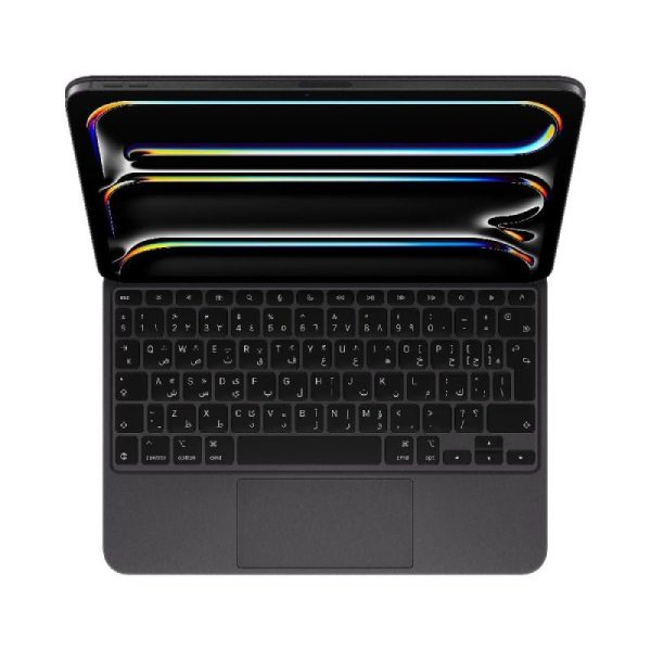 Apple Magic Keyboard for iPad Pro 11‑inch (M4) - Arabic   English - Black + Apple Pencil Pro (2024) - White - Bundle Offer Hot on Sale