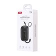 XO Mini Built-In-Cable Power Bank - 10,000mAh   22.5W   Black Online