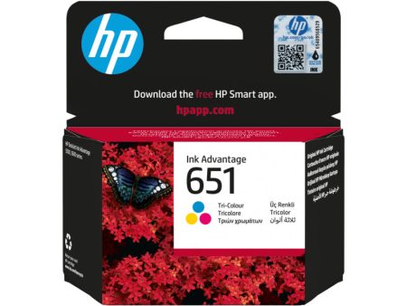 HP 651 Tri-Color Ink Cartridge - 300 Pages   Tri-Color   Ink Cartridge Hot on Sale