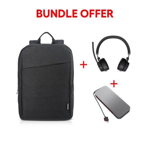 Lenovo Go USB-C Laptop Power Bank - 20000 mAh + Lenovo B210 Casual Backpack - 15.6-inch + Lenovo Go Wireless ANC Headset - Bundle Offer Online