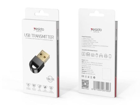 Yesido YAU34 Flash Dongle - 2.4G   USB   Bluetooth - Black Fashion