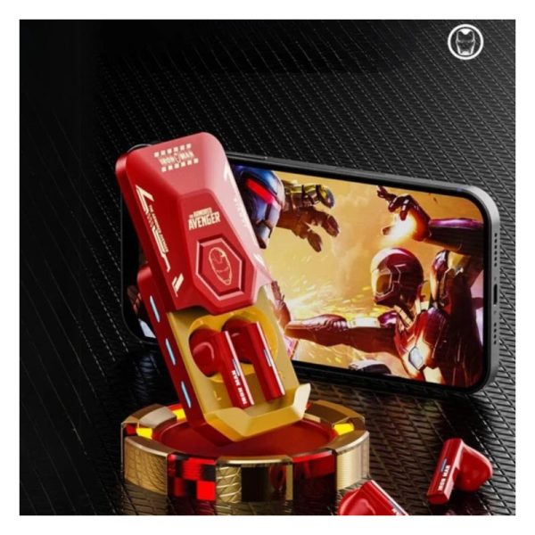 Disney QS-X1 Bluetooth Wireless headphones - Ironman Red Online now