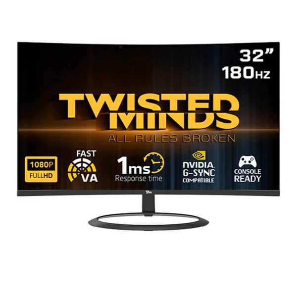 Twisted Minds - 32  FHD   1ms   180Hz   Display Port   HDMI   Audio Out - Gaming Monitor Supply