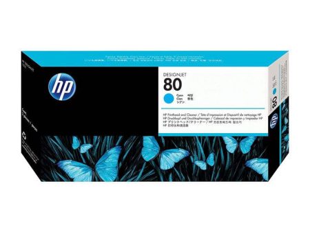 HP 80 Cyan DesignJet Printhead And Printhead Cleaner - Printhead   17 ml   Cyan Online