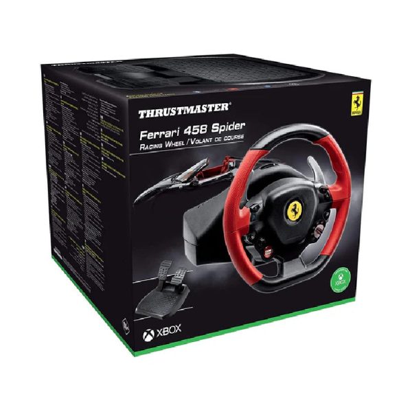 Thrustmaster Gaming Ferrari 458 Spider Racing Steering Wheel - Black Red Online