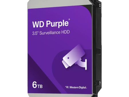 WD Purple Surveillance Hard Drive - 6TB   SATA   Up to 175MB s - Internal Hard Drive For Discount