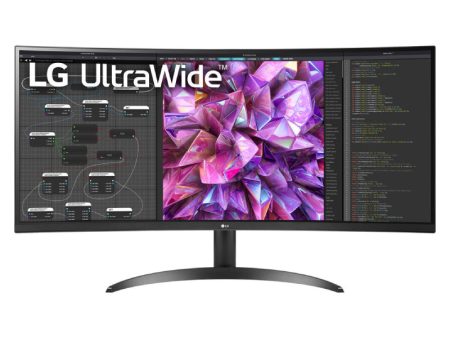 LG UltraWide Curved Monitor - 34  Curved QHD   5ms   HDMI   DisplayPort   60Hz - Monitor For Discount