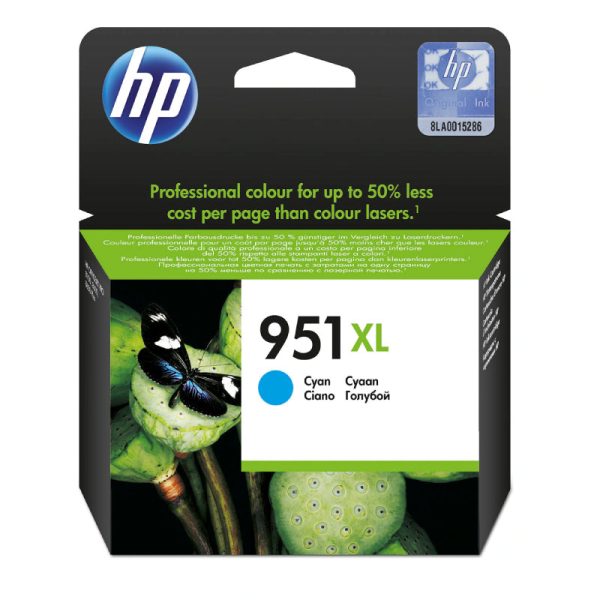 HP 951XL Cyan Color - 1.5K Pages   Cyan Color   High Yield   Ink Cartridge Cheap