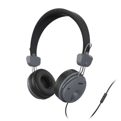 Hama Fun Wired Headphone, Microphone - Black on Sale