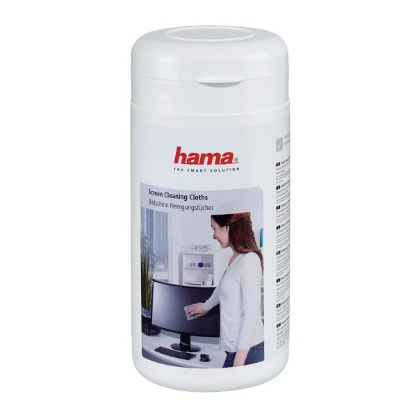 Hama Screen Cleaning Cloths 100 pcs in Dispenser Tub Supply