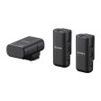 SONY ECM-W3 Two Wireless Microphone - Bluetooth 5.3   3.5mm   Black For Sale