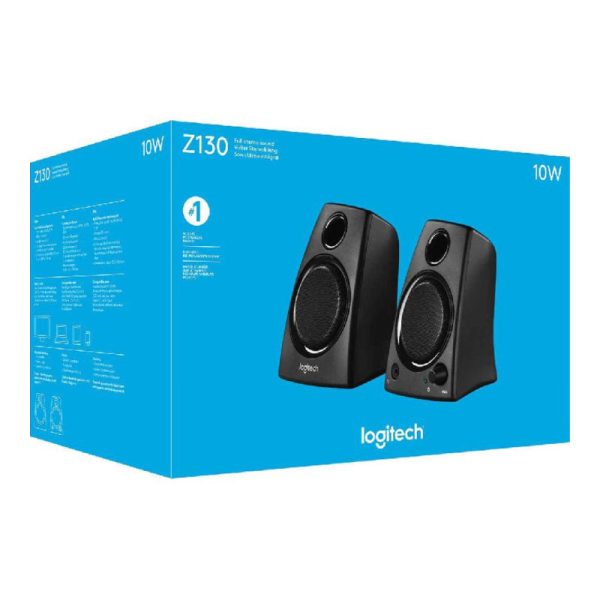 Logitech Z130 Speakers - 3.5mm   Black on Sale