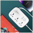 Ldnio 3 Extension Power Socket - 3 Way   USB-A   USB-C   White Grey Supply