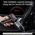 Yesido VC03 Handheld Car Vacuum Cleaner - 56W   2000mAh - Black Online Sale