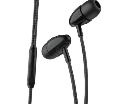 Porodo Blue Stereo Earphones - 1.2 Meter   3.5mm   Black For Discount