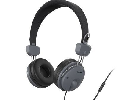 Hama Fun Wired Headphone, Microphone - Black on Sale