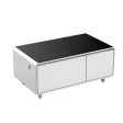 Gamax Elegant Smart Coffee Table with 90L Refrigerator - 2x USB   White Online now