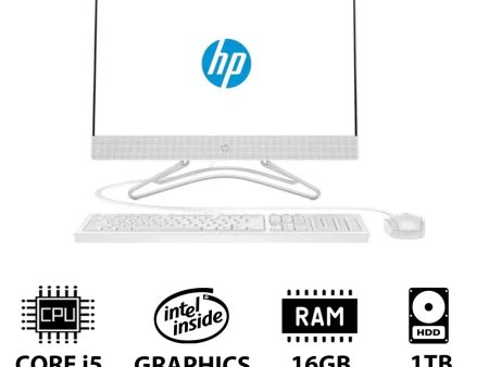 HP 200 G4 AIO PC - i5   16GB   1TB HDD   21.5  FHD Non-Touch   DOS (Without OS)   1YW   Snow White - Desktop Online Sale