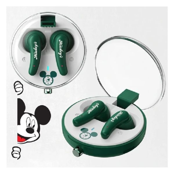 Disney QS-27 Bluetooth Wireless headphones - Mickey Green For Sale