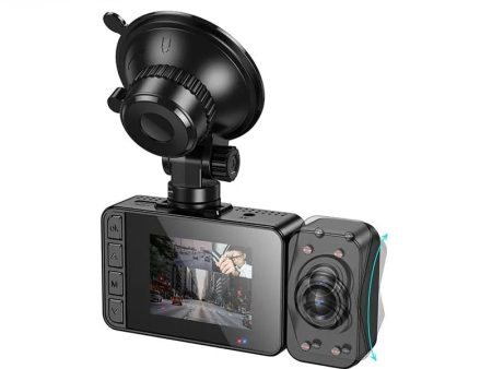 Hoco DI62 Car Driving Recorder - 150mAh   4  inch   1080 Full HD   WiFi - Black Fashion