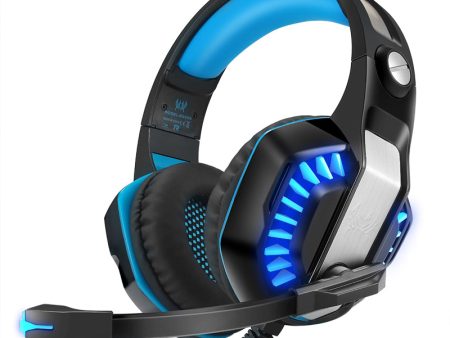 Kotion Each G2000 Pro Gaming Headphone - Black Blue on Sale