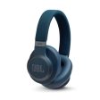 JBL Live 650BTNC Noise Cancelling Headphones - Over-Ear   Wireless   Blue Hot on Sale