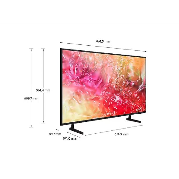 Samsung UA65DU7000UXZN Smart TV - 65  UHD   4K   50Hz   USB   HDMI   Black Fashion