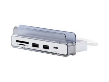 Xtrememac Card Reader - 6-in-1   USB-C   4K   SD Card   USB-A   Silver For Sale