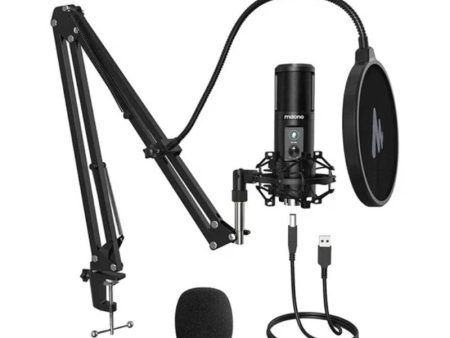 Maonocaster AU-PM421 USB Microphone Kit With One-Touch Mute - Black For Cheap