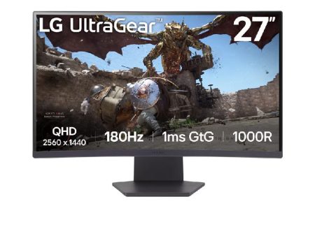 LG UltraGear Curved Gaming Monitor - 27  QHD   1ms   DisplayPort   HDMI   180Hz - Curved Gaming Monitor Sale