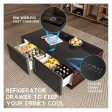 Gamax Elegant Smart Coffee Table with 135L Refrigerator - 2x USB   Wooden Online now