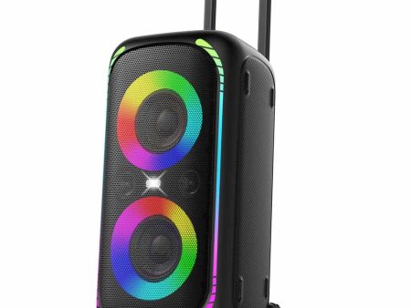 Porodo Soundtec 640W Party Speaker with Trolley - Black Online