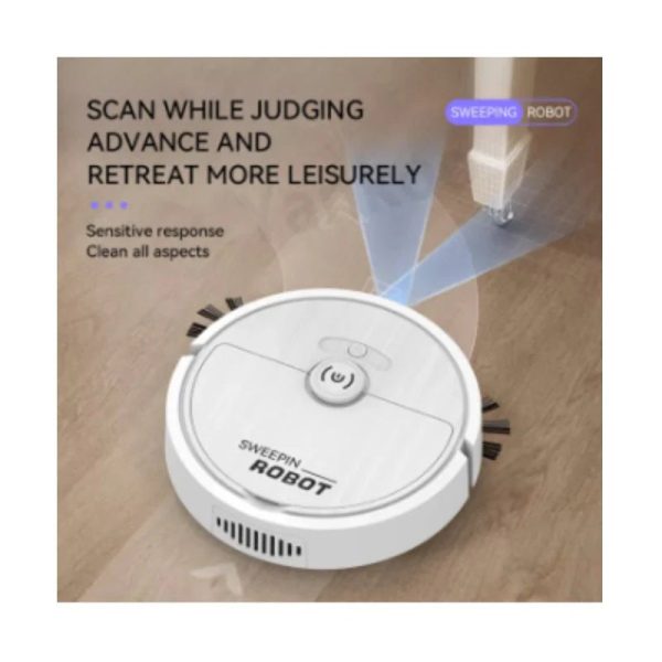 Household Mini Sweeping Robot - Black + White - Bundle Offer Sale