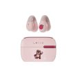 Disney QS-T10 Clip-on Bluetooth Wireless headphones - Lotso Pink Online now