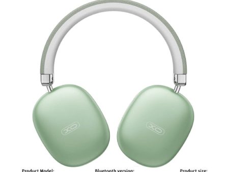 XO BE45 Beiguo Headband Headphone - Bluetooth   400mAh   Green Online now