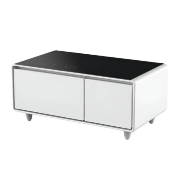 Gamax Elegant Smart Coffee Table with 90L Refrigerator - 2x USB   White Online now