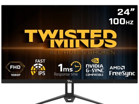 Twisted Minds TM24FHD100IPS 24  FHD IPS   100Hz   1ms Gaming Monitor - Black Hot on Sale