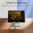 Yesido C185 Universal Tablet Holder Adjustable Aircooled Foldable - Silver Sale