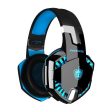 PHOINIKAS G2000BT Gaming Headphones with Adapter - Blue Online