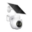 XO CR10 Solar Powered Night Vision Security Cameras Outdoor - 2K   WiFi   Bluetooth - White For Cheap