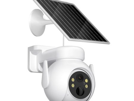 XO CR10 Solar Powered Night Vision Security Cameras Outdoor - 2K   WiFi   Bluetooth - White For Cheap