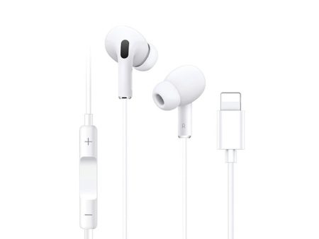 Yesido YH36 in-ear wired earphone - 1.2M   Lightning - White Sale