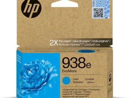 HP 938e Cyan Color - 1650 Pages   Cyan Color   High Capacity   Ink Cartridge Supply