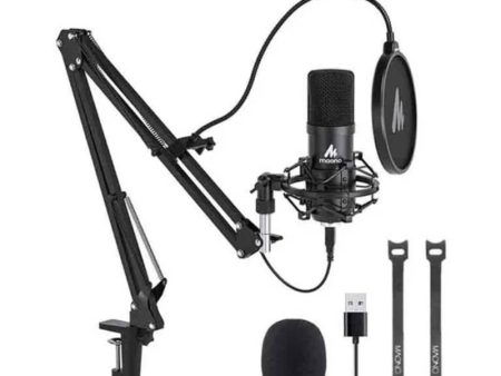 Maonocaster AU-A04 Professional Podcaster USB Microphone - Black Online Sale