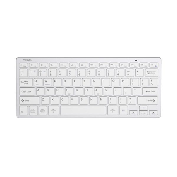 YESIDO KB11 Wireless Keyboard - 10M   2.4G   USB   Bluetooth - White Online now