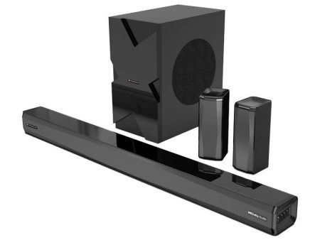 Powerology Home Theater System - 5.1CH   370W   Bluetooth   Black Hot on Sale