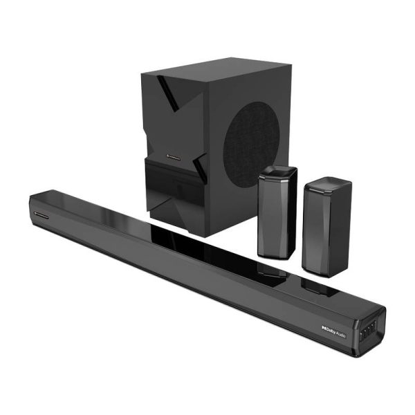 Powerology Home Theater System - 5.1CH   370W   Bluetooth   Black Hot on Sale